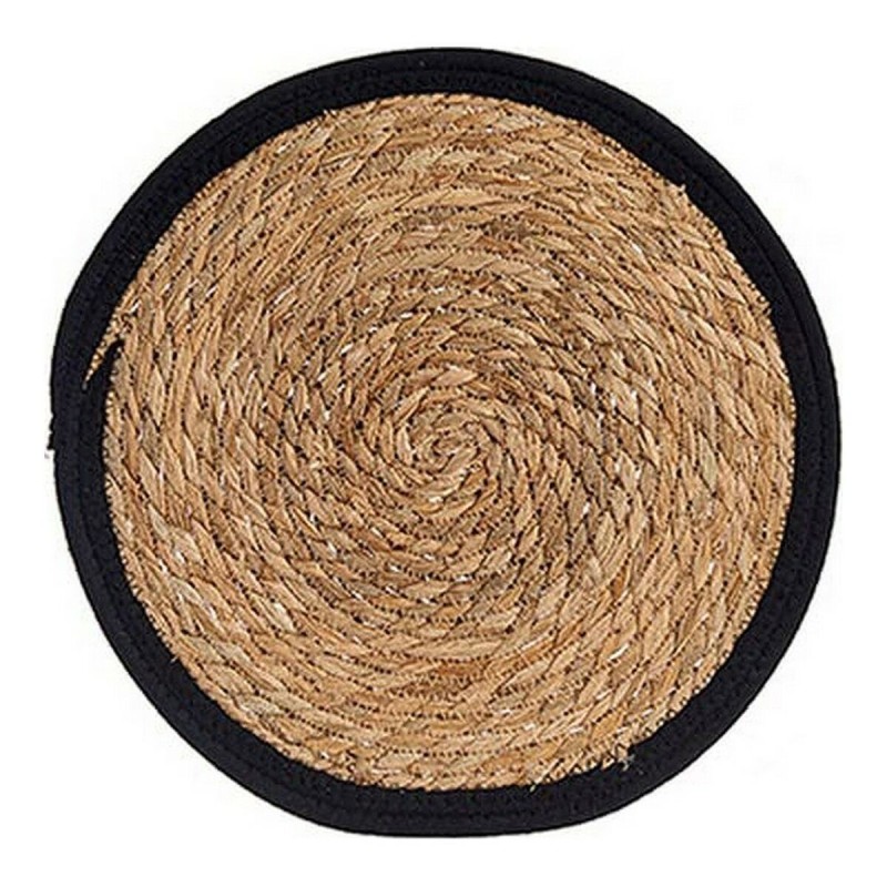 Dessous de plat Marron Noir Fibre naturelle (Ø 35 cm) - Acheter à 3,40 € seulement chez Collector's Boutique