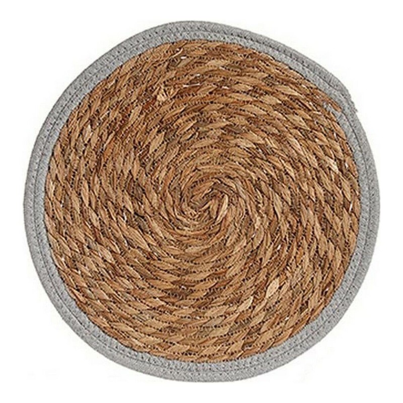 Dessous de plat Marron Gris Fibre naturelle (Ø 35 cm) - Acheter à 3,40 € seulement chez Collector's Boutique