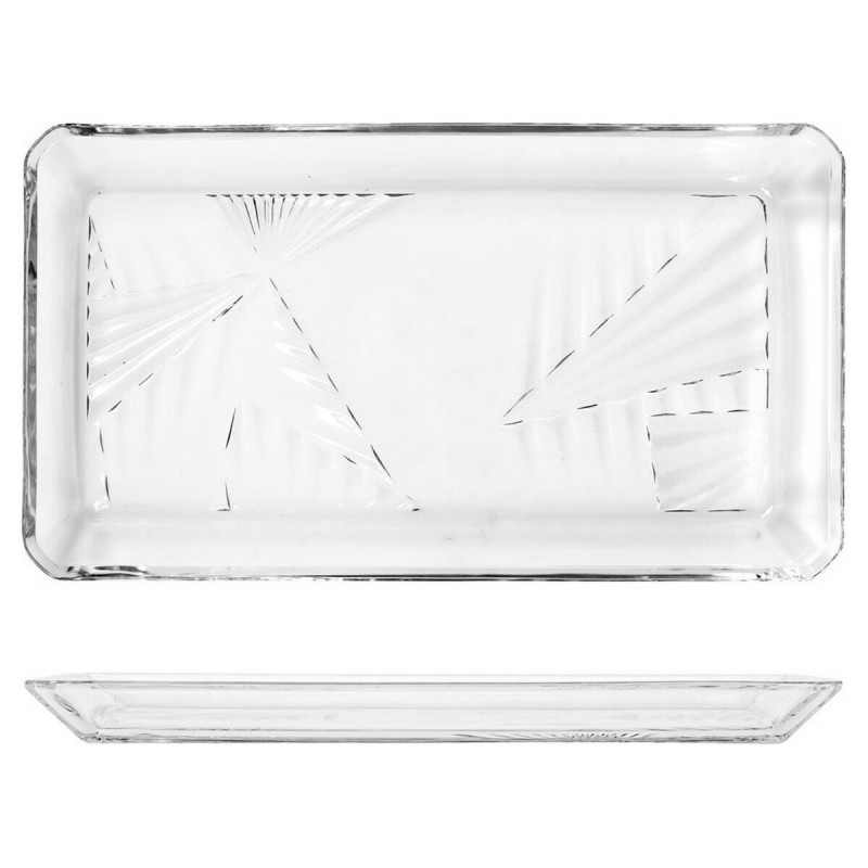 Plateau Madlen Verre Transparent (12 x 1,8 x 21,8 cm) (2 pcs) - Acheter à 8,11 € seulement chez Collector's Boutique