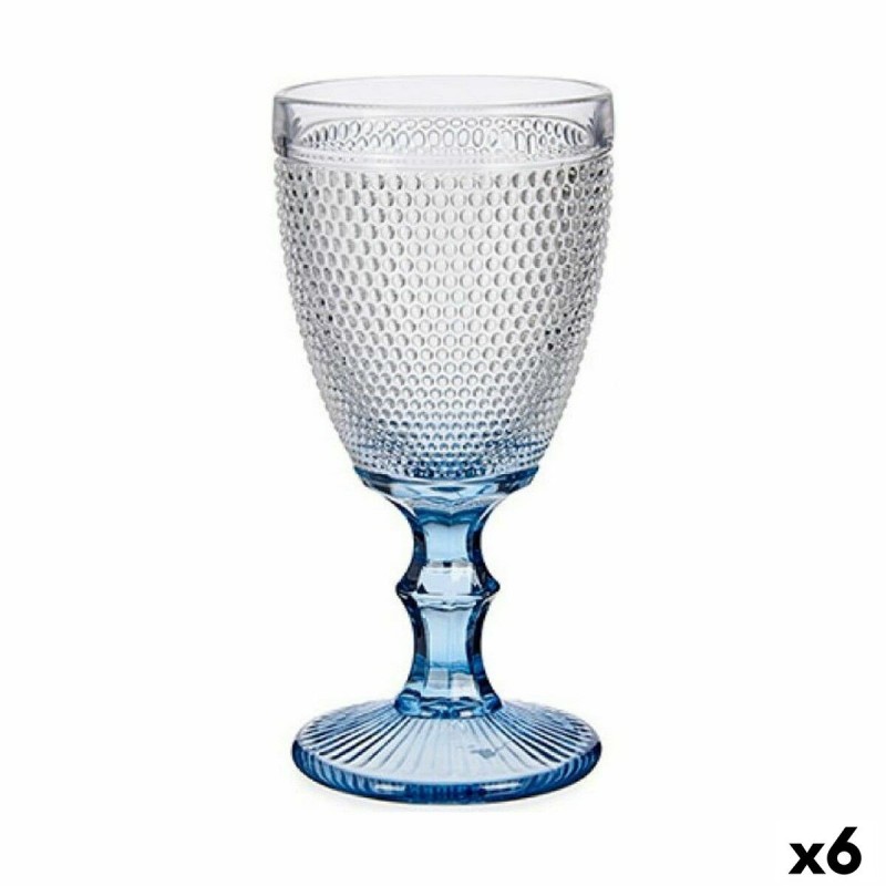 verre de vin Points Bleu verre 6 Unités (330 ml) - Acheter à 17,56 € seulement chez Collector's Boutique