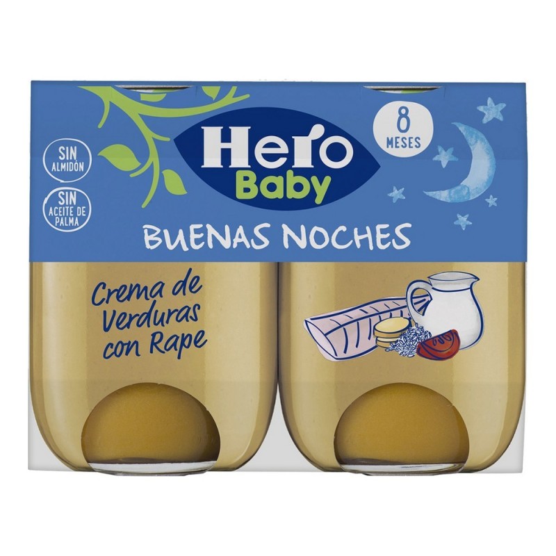 Pot pour bébé Hero Buenas Noches Baudroie Légumes (2 x 190 gr) - Acheter à 4,14 € seulement chez Collector's Boutique