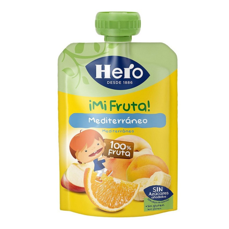 Pot pour bébé Hero ¡Mi Fruta! Banane Pêche Orange Pomme - Acheter à 1,73 € seulement chez Collector's Boutique