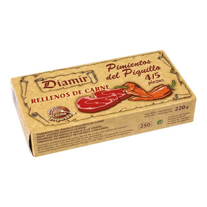 Poivrons Piquillo Diamir Remplissage Viande (220 g) - Acheter à 2,96 € seulement chez Collector's Boutique