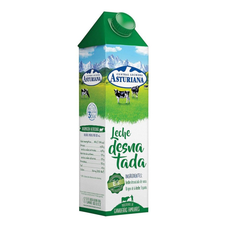 Lait écrémé Central Lechera Asturiana (1 L) - Acheter à 1,69 € seulement chez Collector's Boutique