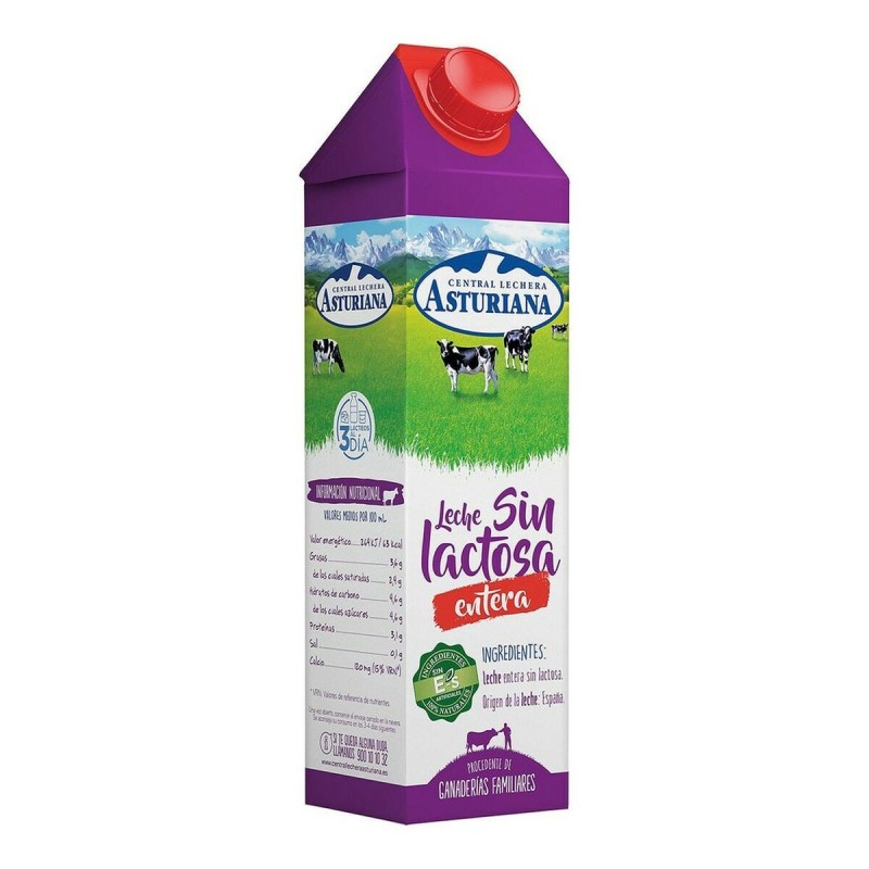 Lait Central Lechera Asturiana Sans lactose (1 L) - Acheter à 1,86 € seulement chez Collector's Boutique