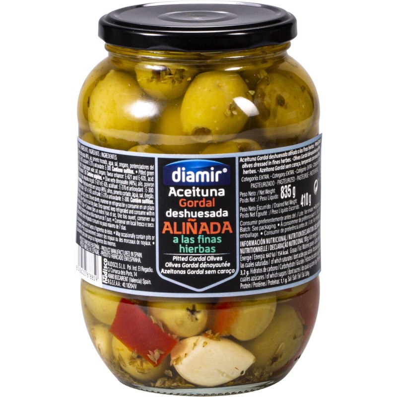 Olives Diamir Gordal 835 ml Fines herbes - Acheter à 3,67 € seulement chez Collector's Boutique