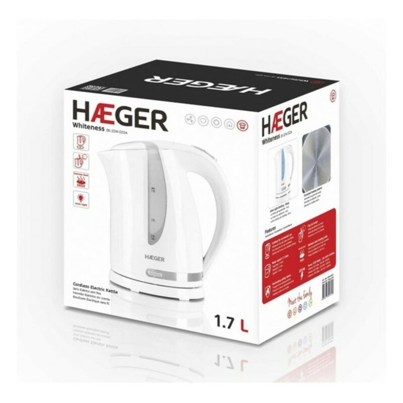 Bouilloire Haeger Whiteness 2200 W 1,7 L - Acheter à 17,30 € seulement chez Collector's Boutique