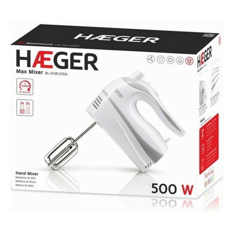 Mixeur/mélangeur de pâte Haeger Max Mixer 500 W - Acheter à 19,33 € seulement chez Collector's Boutique