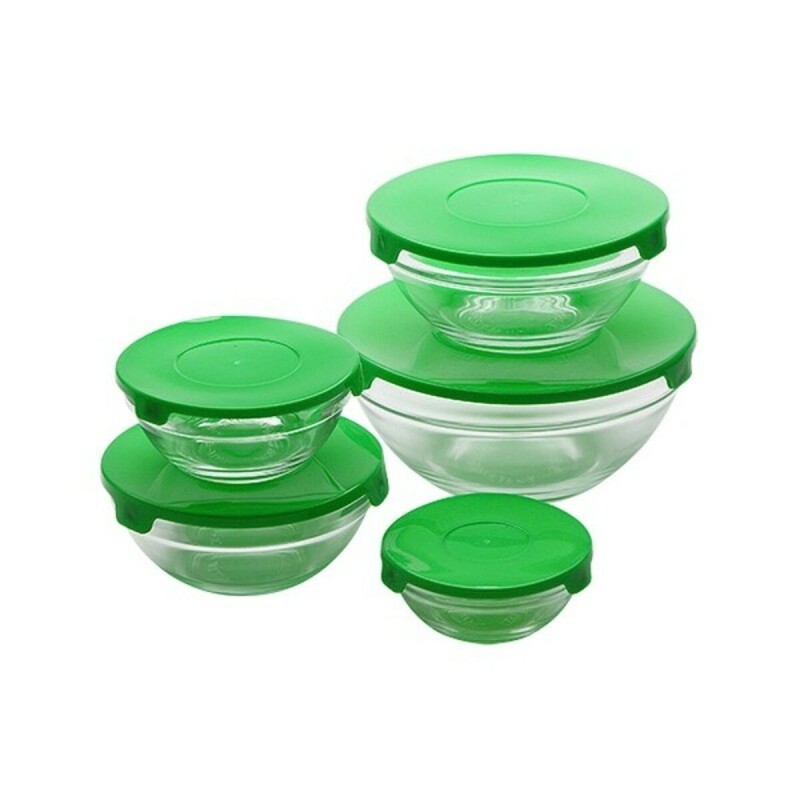 Ensemble de Boîtes à Lunch Renberg Vert verre Verre (5 pcs) - Acheter à 6,58 € seulement chez Collector's Boutique