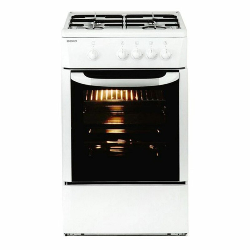 Cuisinière à Gaz BEKO CSG42009DW 9500 W Blanc - Acheter à 246,34 € seulement chez Collector's Boutique