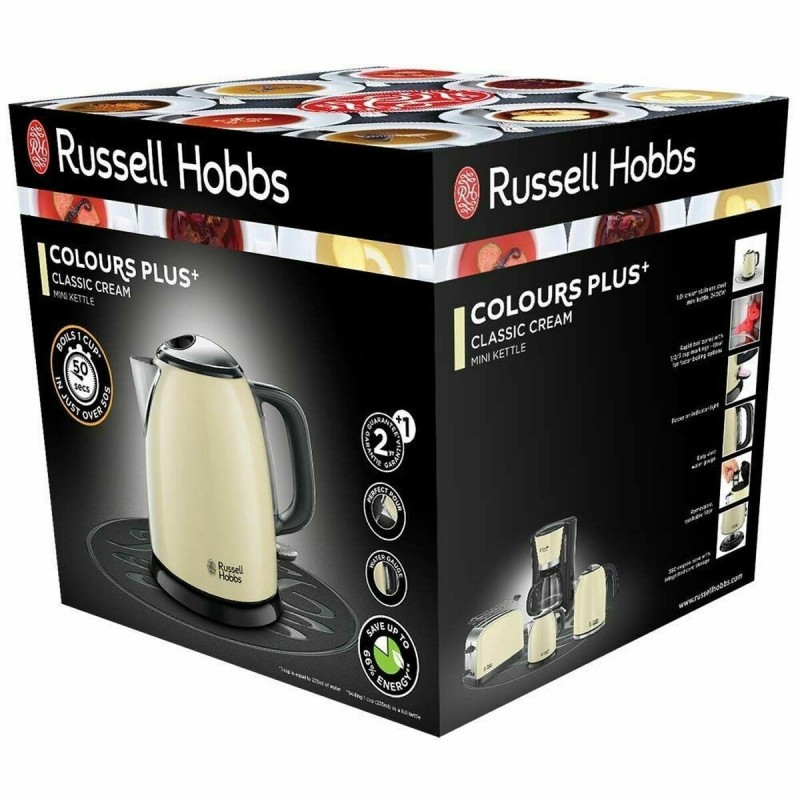 Bouilloire Électrique avec Voyant LED Russell Hobbs 24994-70 Crème 2400 W (1 L) - Acheter à 36,25 € seulement chez Collector's B