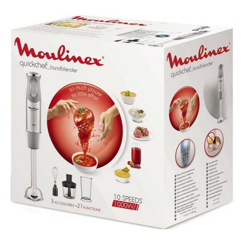 Mixeur plongeant Moulinex Quickchef 1000W - Acheter à 55,30 € seulement chez Collector's Boutique