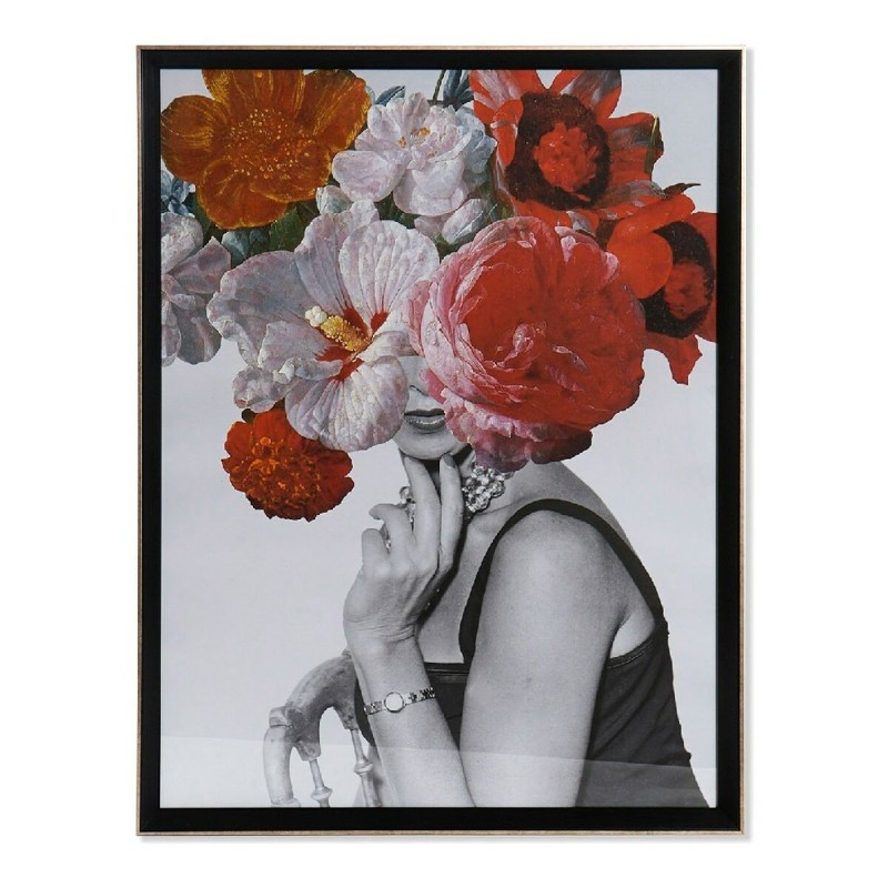 Cadre DKD Home Decor Woman Flower Femme Fleurs (64 x 3 x 84 cm) - Acheter à 123,04 € seulement chez Collector's Boutique