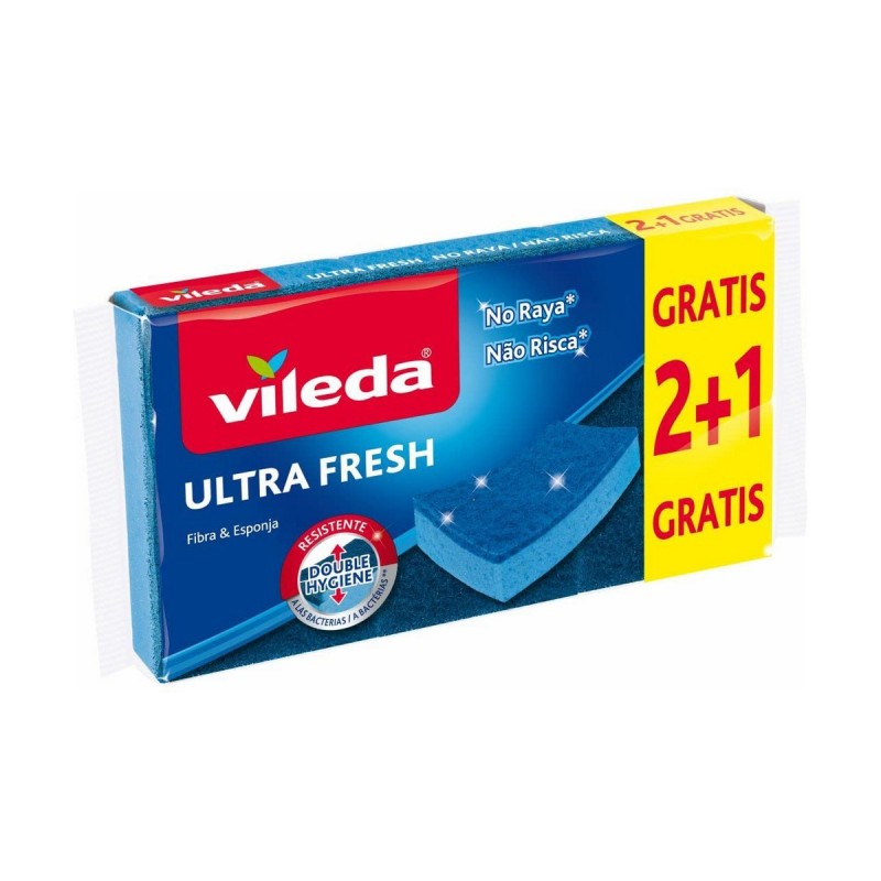 Tampon à récurer Vileda Ultra fresh Bleu - Acheter à 2,30 € seulement chez Collector's Boutique