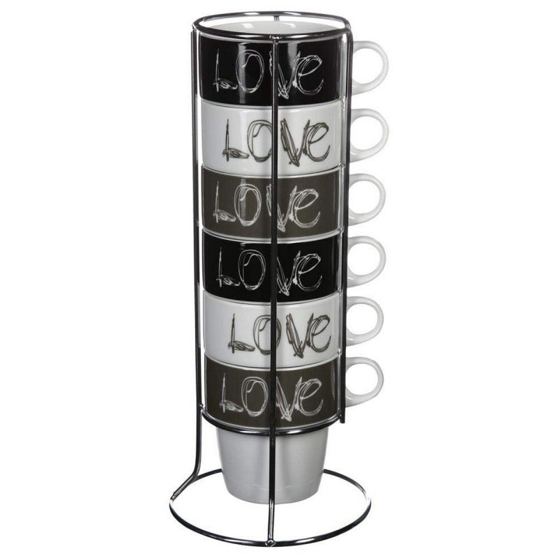 Ensemble de 6 tasses à café Secret de Gourmet Love Avec support 260 ml - Acheter à 22,67 € seulement chez Collector's Boutique