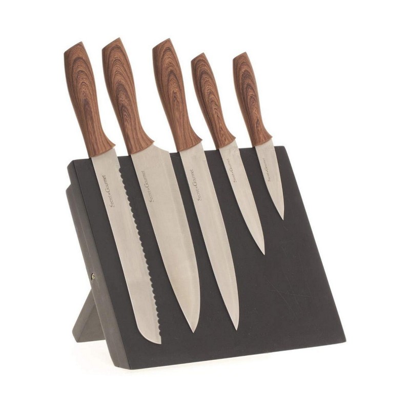 Ensemble de couteaux de cuisine et support 5five (32 x 23,2 x 19 cm) - Acheter à 36,85 € seulement chez Collector's Boutique