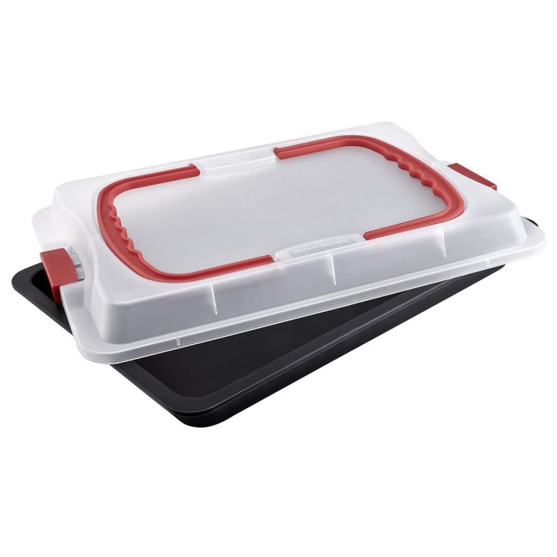 Plat à gratin Dr. Oetker Bake & Go Avec couvercle Acier Plastique (29 x 42 x 4 cm) - Acheter à 28,63 € seulement chez Collector'