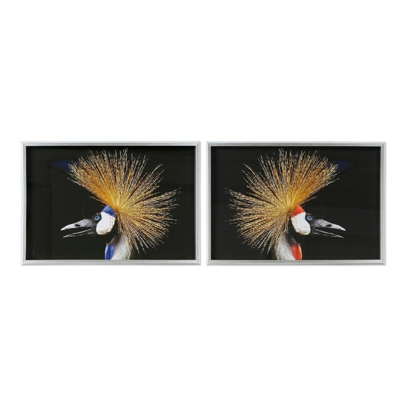 Cadre DKD Home Decor Bird Oiseau Moderne (94 x 3 x 64 cm) (2 Unités) - Acheter à 180,89 € seulement chez Collector's Boutique