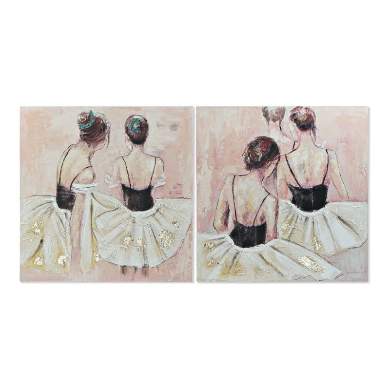 Cadre DKD Home Decor Dancers (100 x 3,5 x 100 cm) (2 Unités) - Acheter à 117,97 € seulement chez Collector's Boutique