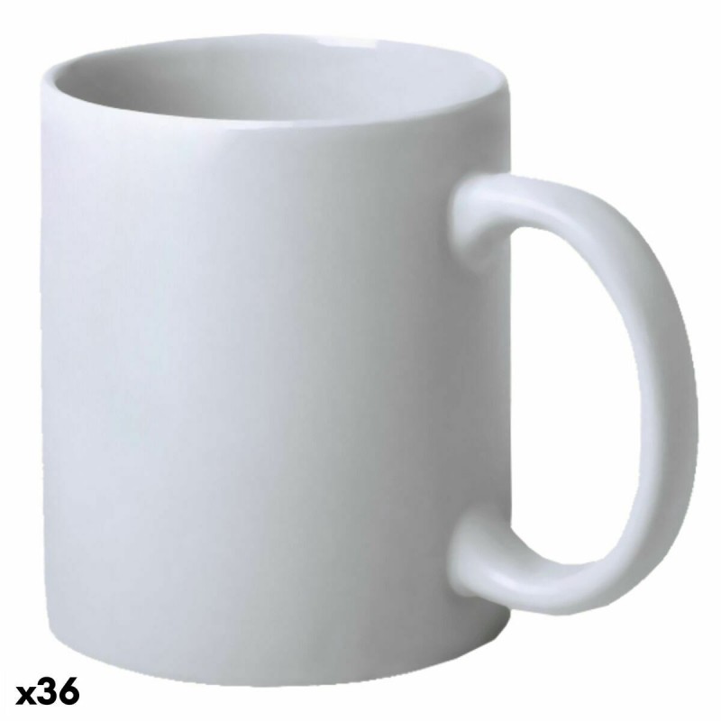 Tasse en Céramique Top Can Cap 146286 Blanc (350 ml) (36 Unités) - Acheter à 57,49 € seulement chez Collector's Boutique