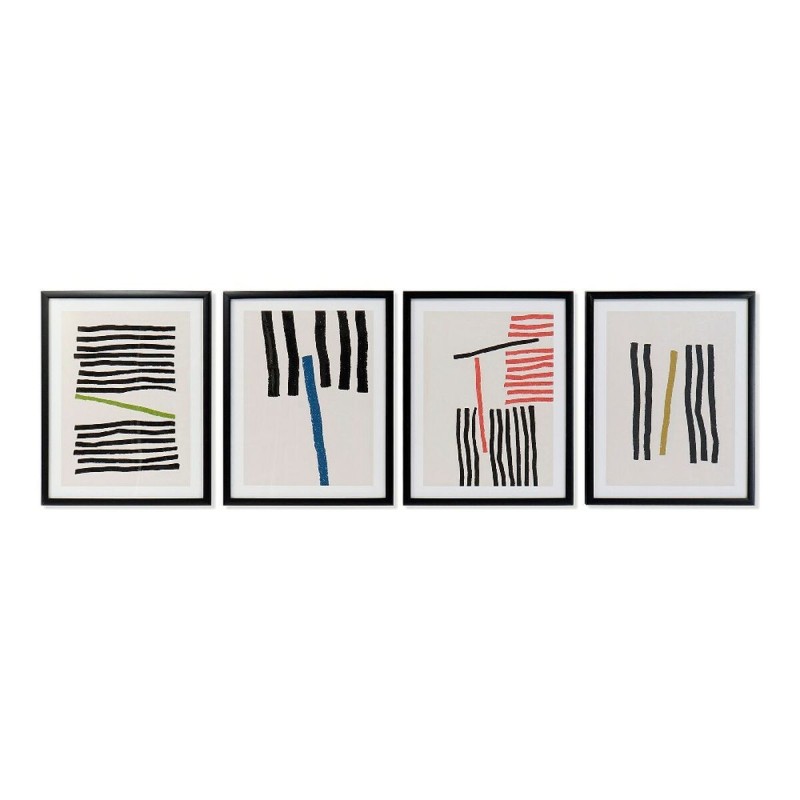 Cadre DKD Home Decor Lines Abstrait Moderne (35 x 3 x 45 cm) (4 Unités) - Acheter à 35,17 € seulement chez Collector's Boutique