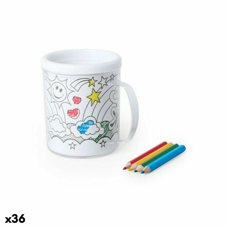 Tasse 146020 Feuilles à colorier (320 ml) (36 Unités) - Acheter à 91,72 € seulement chez Collector's Boutique