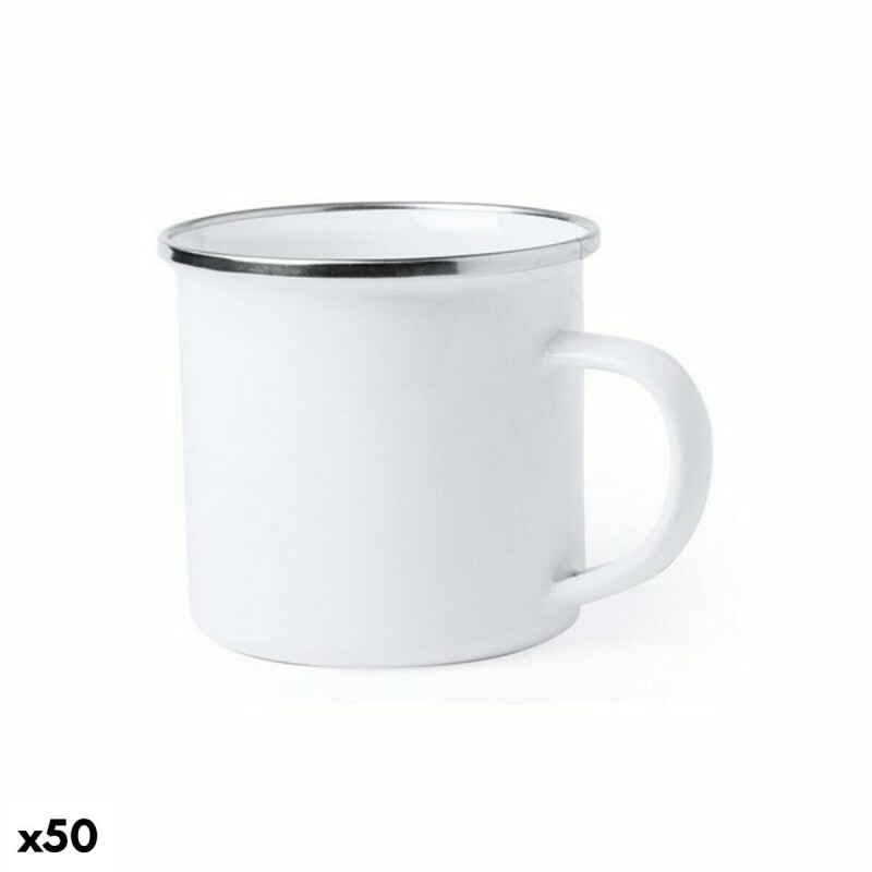 Tasse mug 146111 Vintage Métal Blanc (380 ml) (50 Unités) - Acheter à 125,34 € seulement chez Collector's Boutique