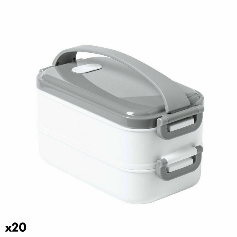 Boîte à lunch 146916 Thermique Gris (20 Unités) - Acheter à 258,04 € seulement chez Collector's Boutique