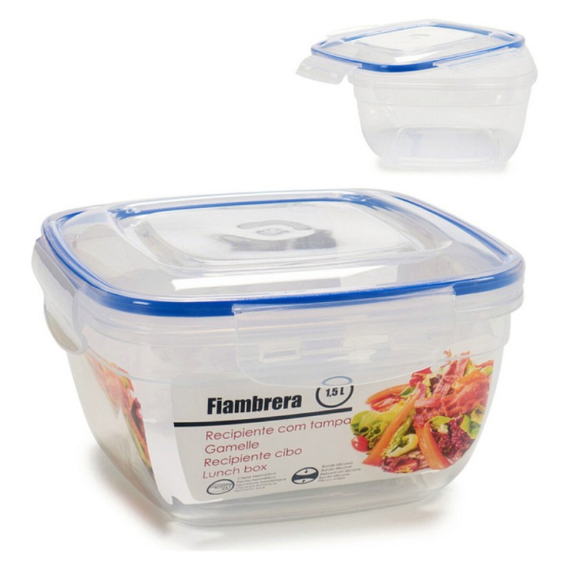 Boîte à lunch Bleu Transparent Plastique - Acheter à 3,08 € seulement chez Collector's Boutique