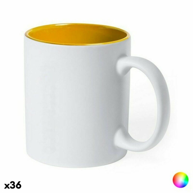 Tasse en Céramique 145836 Bicolore (350 ml) (36 Unités) - Acheter à 97,10 € seulement chez Collector's Boutique