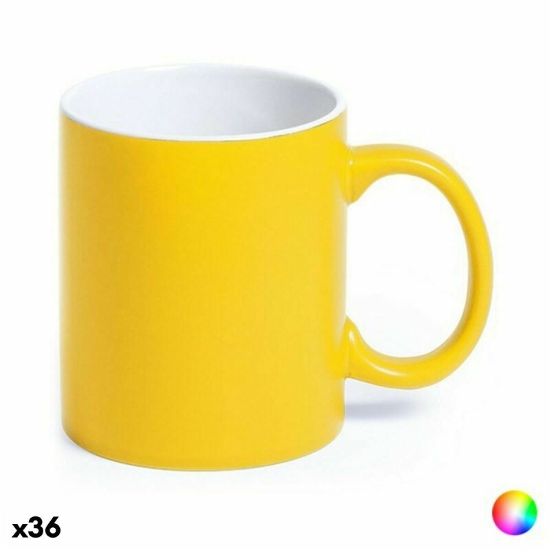 Tasse en Céramique 145291 Bicolore (350 ml) (36 Unités) - Acheter à 106,81 € seulement chez Collector's Boutique