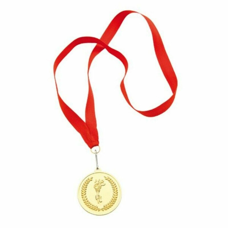 Médaille en Métal avec Sangle en Polyester 143743 (50 Unités) - Acheter à 33,22 € seulement chez Collector's Boutique