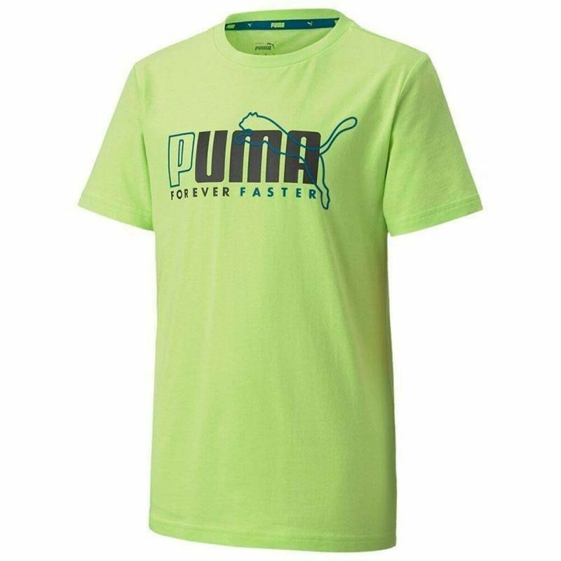 T shirt à manches courtes Enfant PumaALPHA GRAPHIC TEE 583188 Vert (6 Ans) - Acheter à 17,06 € seulement chez Collector's Boutiq