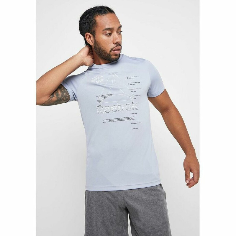 T-shirt à manches courtes homme Reebok POLY GRAPHICC SS TEE EC0864Gris (XL) - Acheter à 21,35 € seulement chez Collector's Bouti