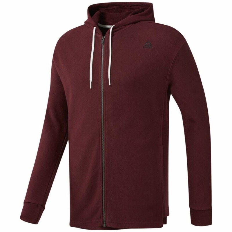 Sweat à capuche homme Reebok TE TWILL FZ HOODIE EC079 Bordeaux - Acheter à 48,94 € seulement chez Collector's Boutique