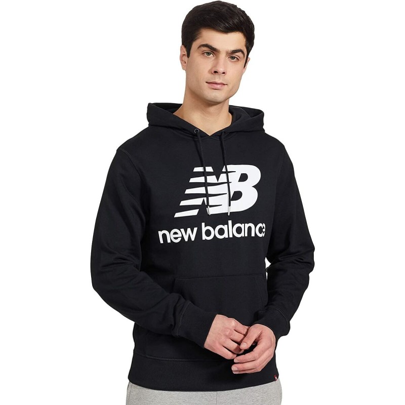 Sweat à capuche hommeESSE ST LOGO POHO New Balance MT03558 Noir - Acheter à 42,64 € seulement chez Collector's Boutique