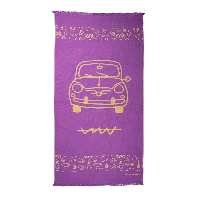 Serviette Paréo Cállate la Boca 600D Voiture Pourpre (90 x 170 cm) - Acheter à 11,16 € seulement chez Collector's Boutique