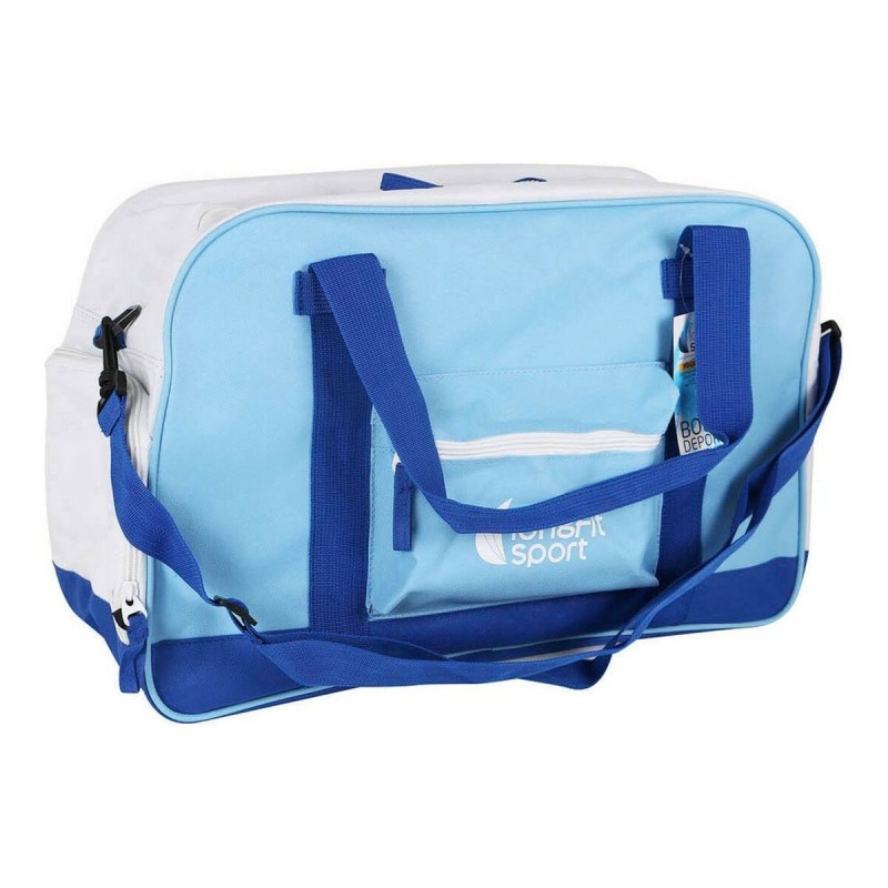 Sac de Sport avec Porte-Chaussures LongFit Care Bleu / Blanc - Acheter à 10,84 € seulement chez Collector's Boutique