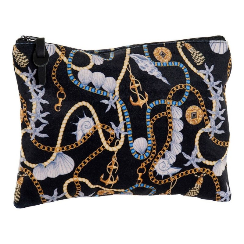 Trousse de toilette DKD Home Decor Jaune Noir Polyester (16 x 1 x 22 cm) - Acheter à 3,42 € seulement chez Collector's Boutique