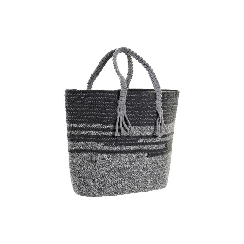 Sac DKD Home Decor Gris Coton (48 x 16 x 36 cm) - Acheter à 23,33 € seulement chez Collector's Boutique