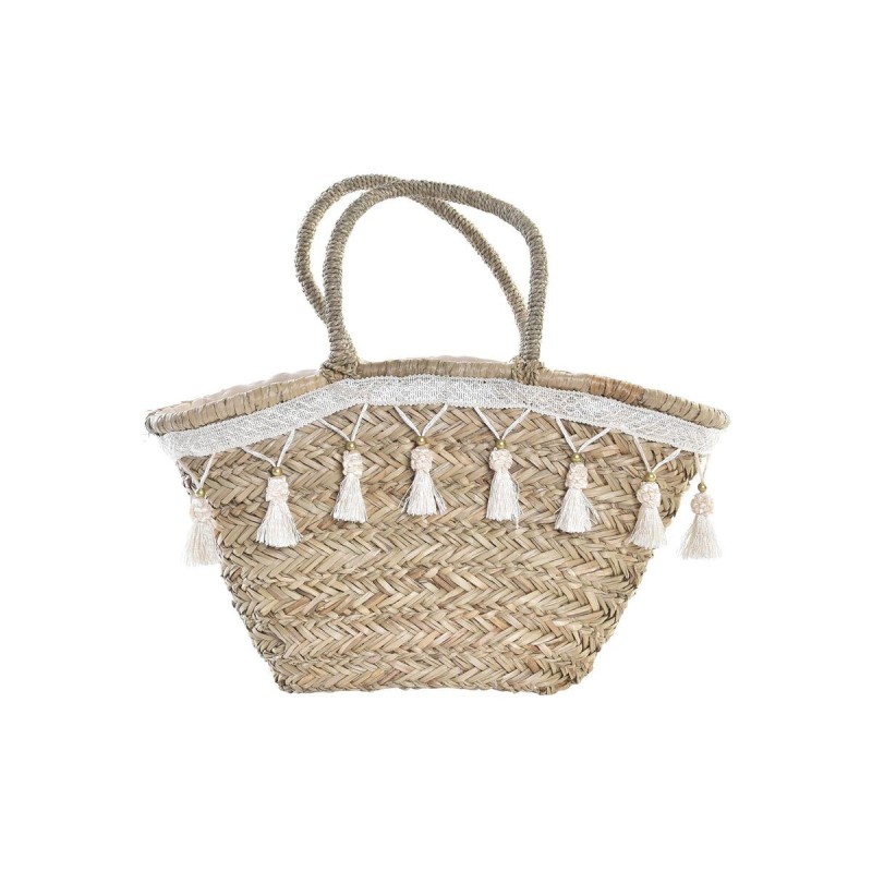 Sac DKD Home Decor Naturel Polyester Blanc (59 x 16 x 30 cm) - Acheter à 30,35 € seulement chez Collector's Boutique