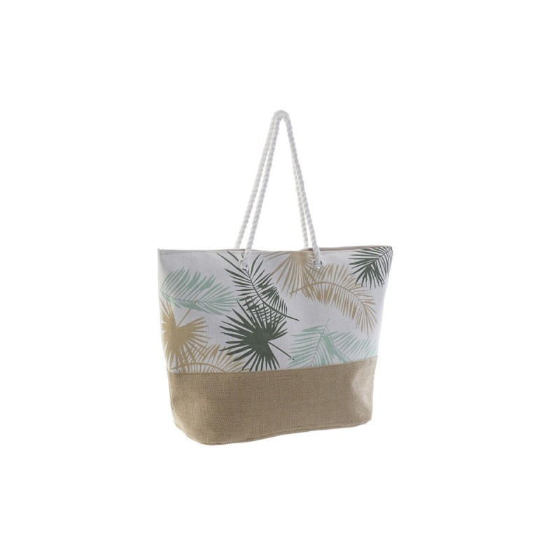 Sac de plage DKD Home Decor Beige Marron Polyester Vert (60 x 16 x 42 cm) - Acheter à 15,49 € seulement chez Collector's Boutiqu