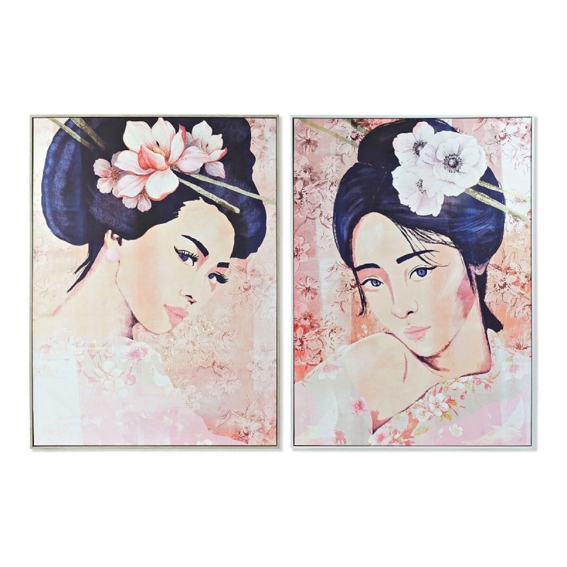 Cadre DKD Home Decor CU-179961 Toile Geisha Oriental (103,5 x 4,5 x 144 cm) (2 Unités) - Acheter à 191,53 € seulement chez Colle