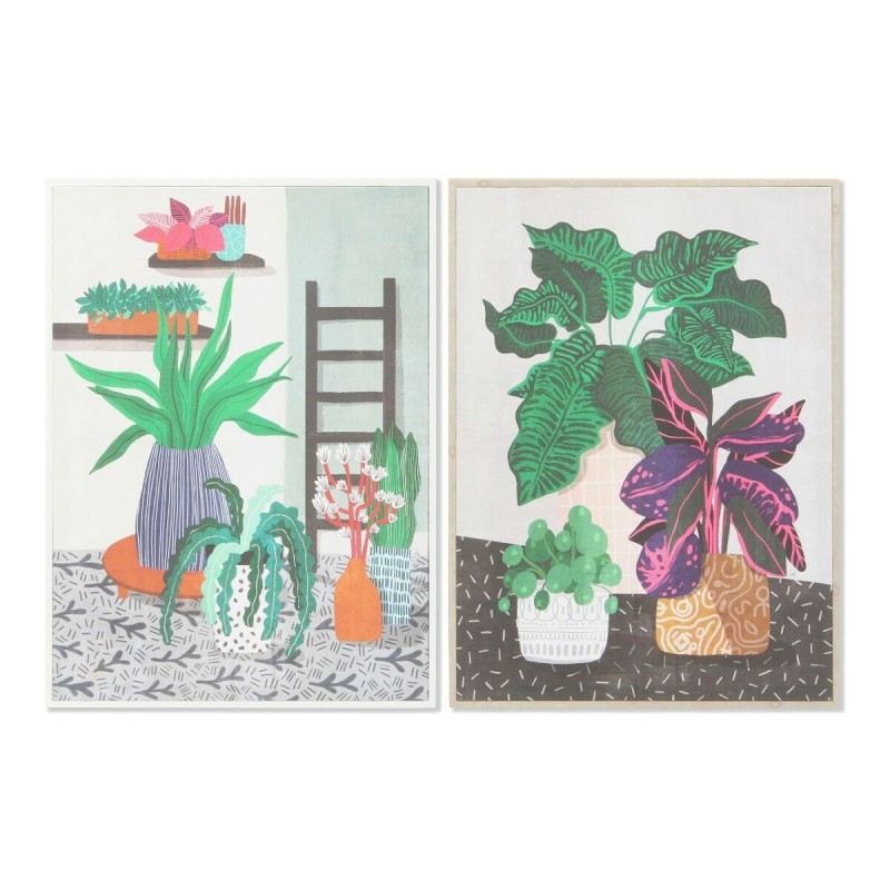 Cadre DKD Home Decor S3013689 Toile Plante (52 x 2,7 x 72 cm) (2 Unités) - Acheter à 50,05 € seulement chez Collector's Boutique