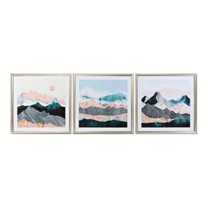 Cadre DKD Home Decor S3013702 Montagne Oriental (70 x 4 x 70 cm) - Acheter à 140,59 € seulement chez Collector's Boutique