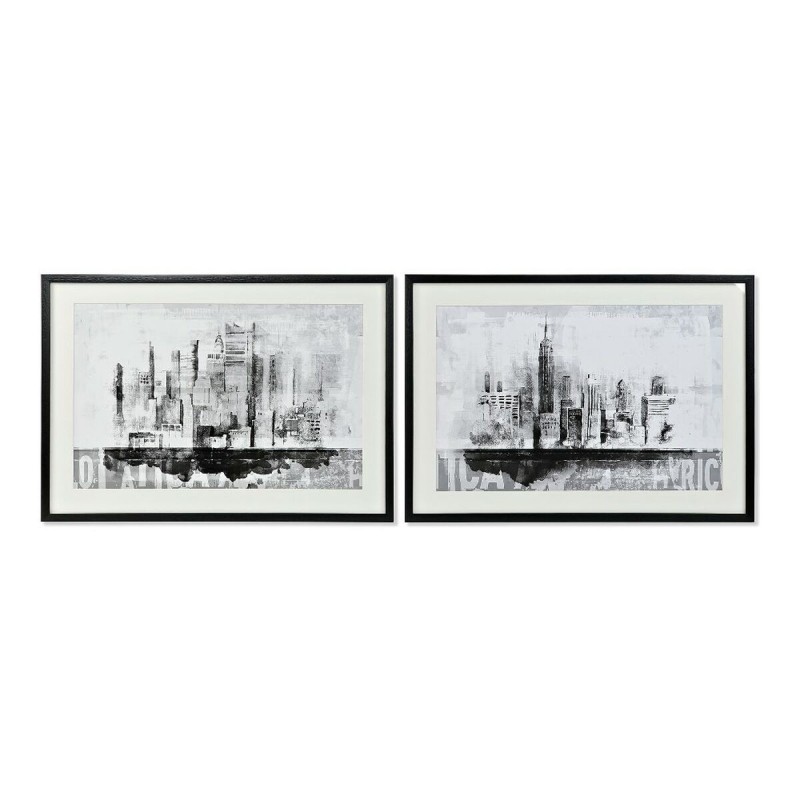 Cadre DKD Home Decor New York Toile New York (84 x 3 x 60 cm) (2 Unités) - Acheter à 177,26 € seulement chez Collector's Boutiqu