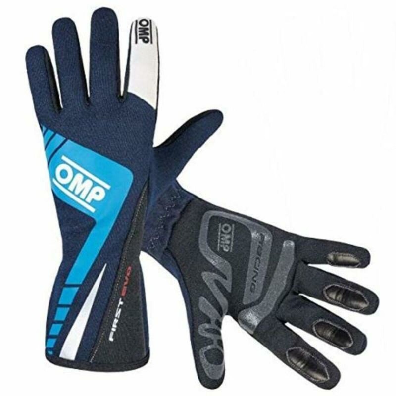 Gants de conduite pour hommes OMP FIRST EVO Bleu Taille M - Acheter à 83,46 € seulement chez Collector's Boutique