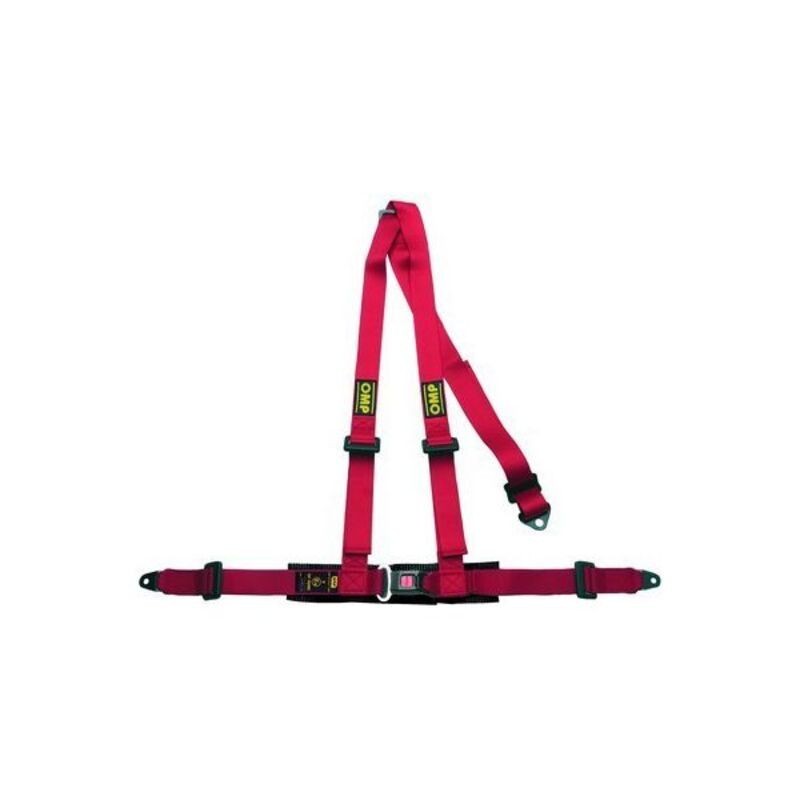 Harnais 3 points de fixation OMP Road 3 Rouge - Acheter à 107,16 € seulement chez Collector's Boutique