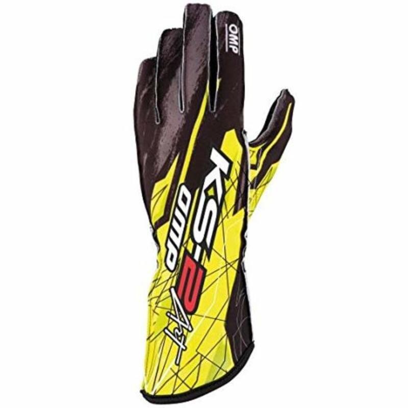 Gants de karting OMP KS-2 ART Taille M Jaune - Acheter à 47,20 € seulement chez Collector's Boutique