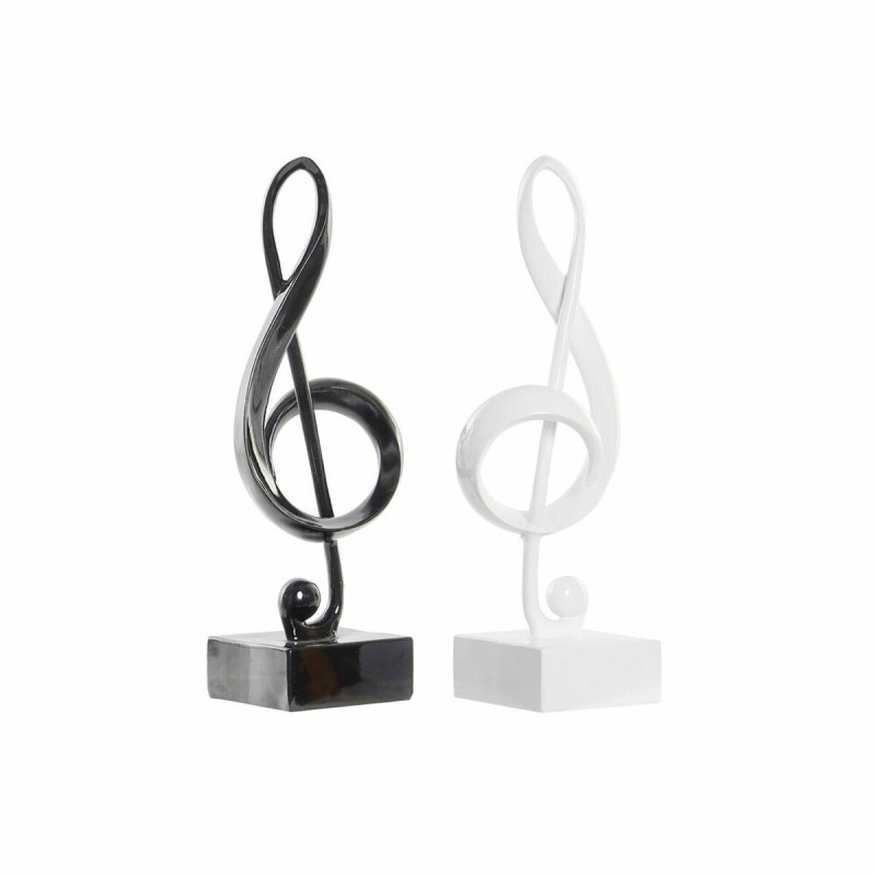 Figurine Décorative DKD Home Decor Noir Blanc Résine (15 x 11.5 x 41 cm) (2 pcs) - Acheter à 61,39 € seulement chez Collector's 